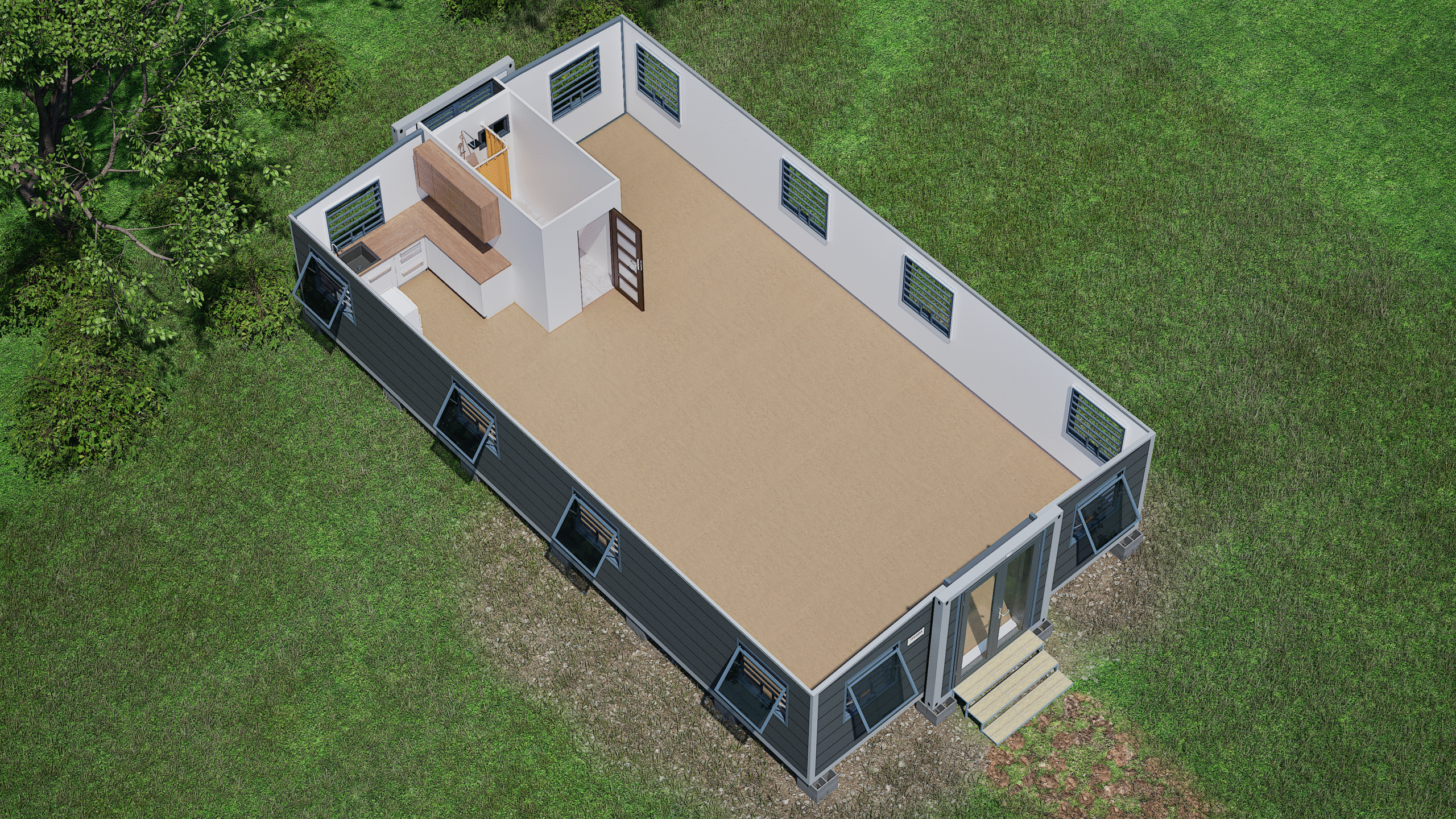 Xpanda Class Xpanda HOME 40ft Elevated – Xpanda Solutions PNG