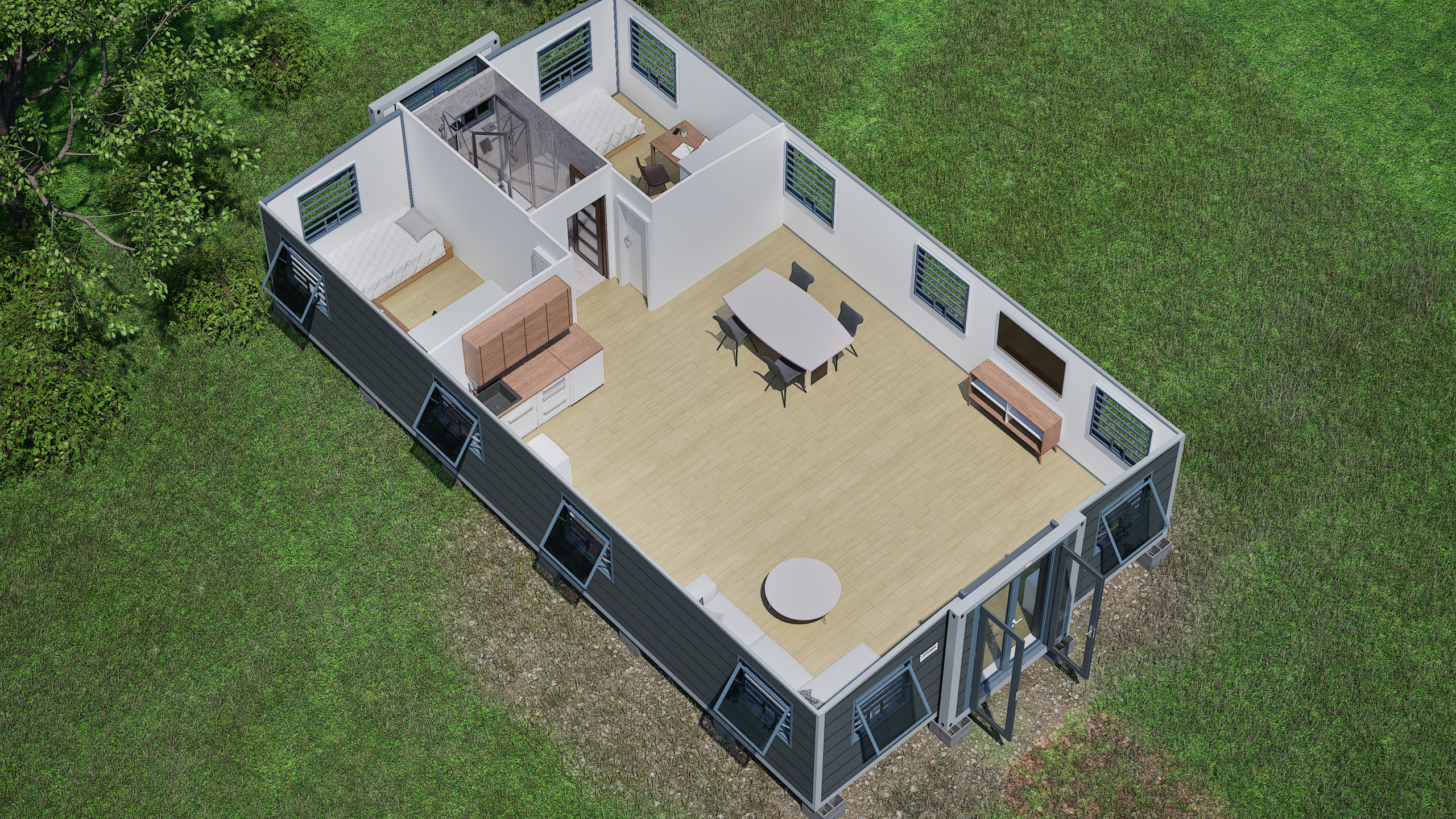 Xpanda Class Xpanda HOME 40ft Elevated – Xpanda Solutions PNG